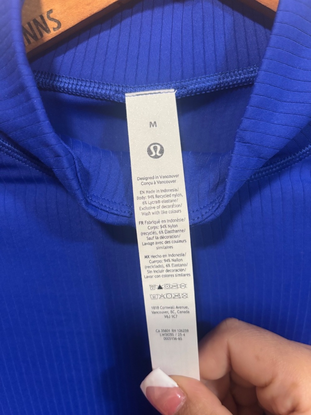 Lululemon Its Rulu Ribbed Cropped Half Zip *Updated M - Picture 6 of 7